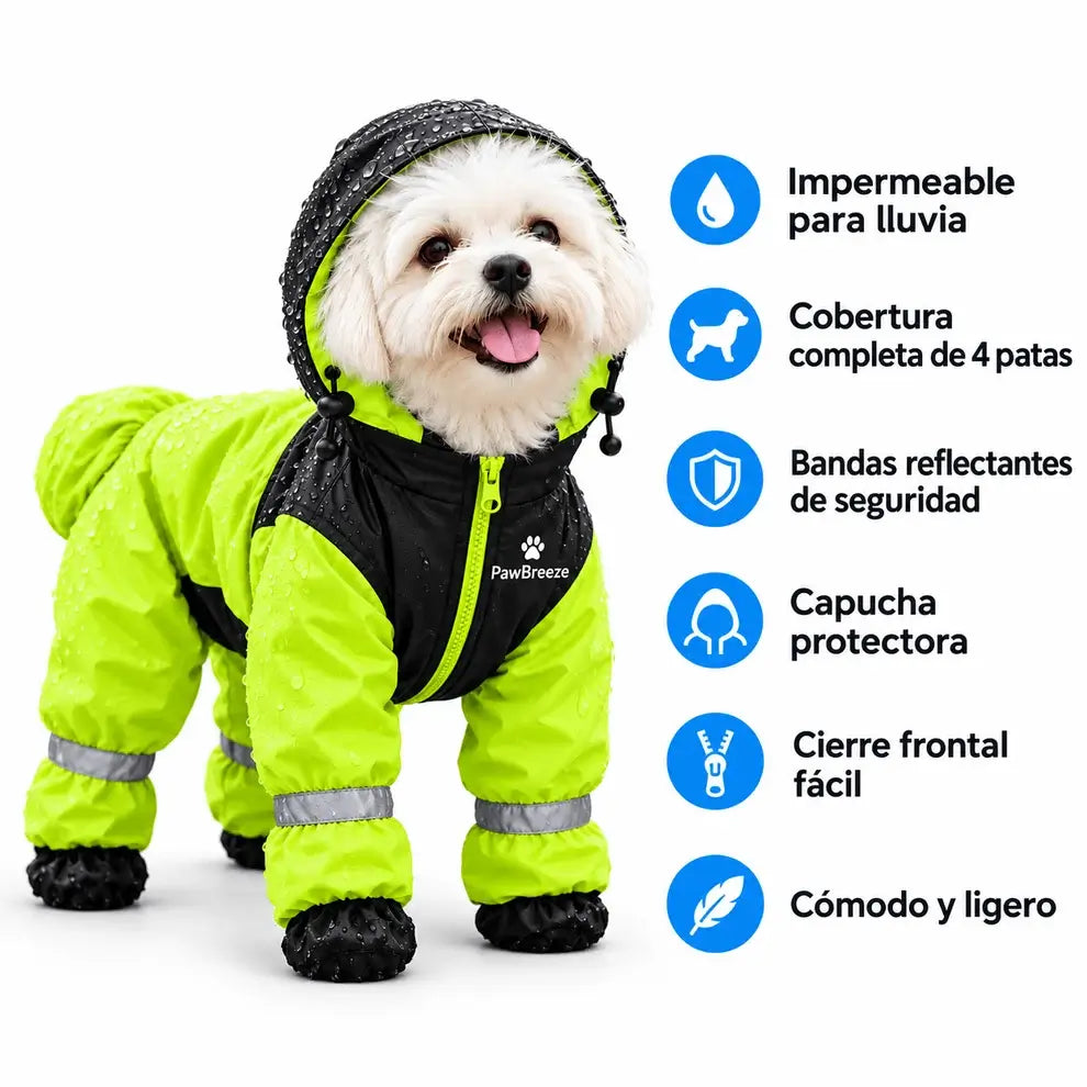 Impermeable 4 Patas: Tu Perro Seco y Visible