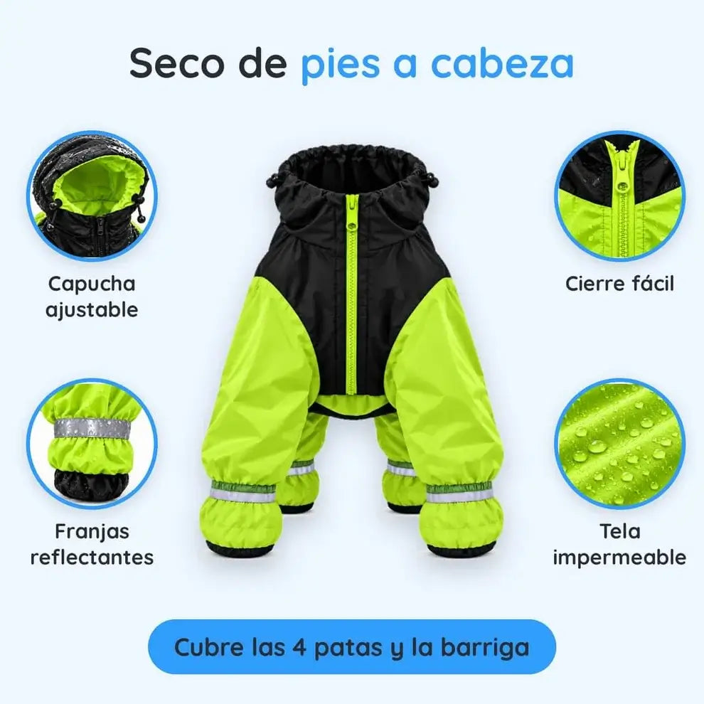 Impermeable 4 Patas: Tu Perro Seco y Visible