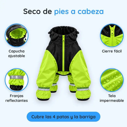 Impermeable 4 Patas: Tu Perro Seco y Visible